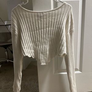 RIB-KNIT FOREVER 21 SWEATER TOP!